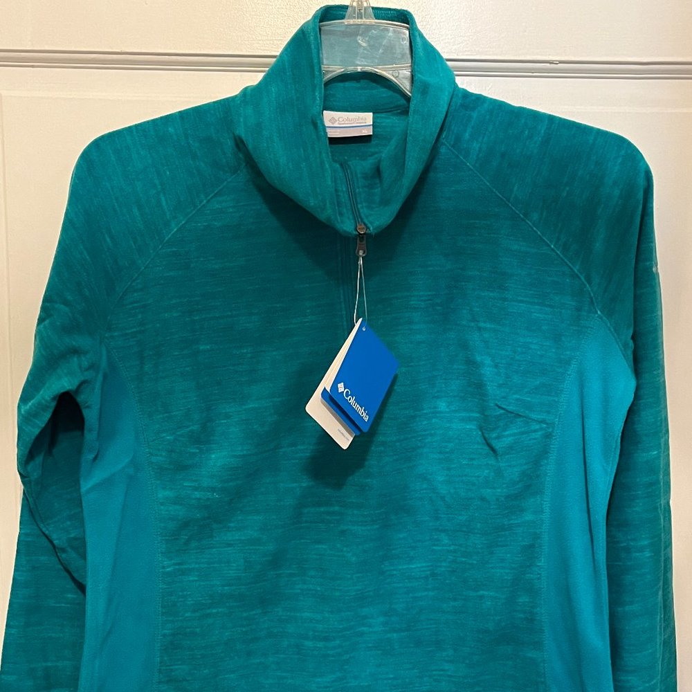 Columbia Women's Teal Glacial III 1/2 Zip Fleece - NEW